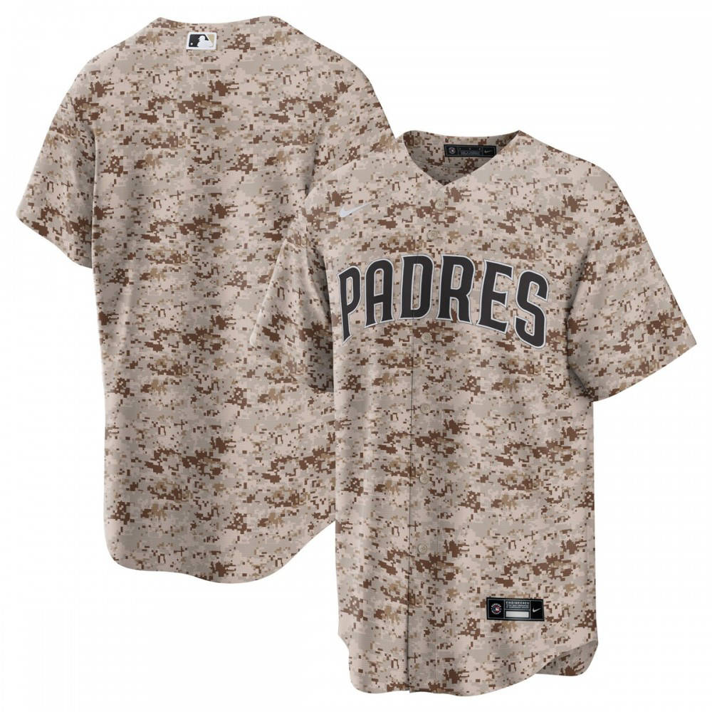 San Diego Padres USMC Alternate Replica Team Jersey - Camo-Pro Kit Vault | Brand New 26/27 Sports Jerseys
